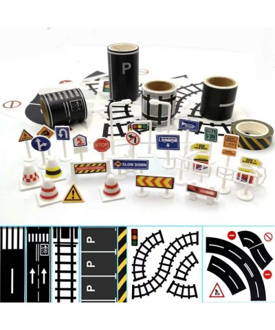 Play Road Tape for Toy Cars & Trains Black Tape 3 Rolls Road Tape 197 inch by 1.9 inch Packing Traffic Signs Tape Stick to Fl...