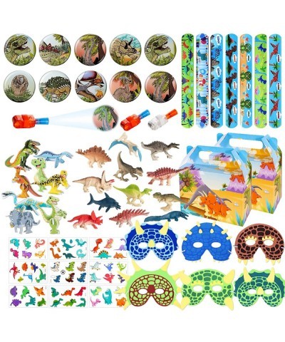 85 Dinosaur Birthday Party Favors Dino goodie Bags Stuffers for Dinosaur Birthday Party Supplies include 10 Gift Boxes 10 Puz...