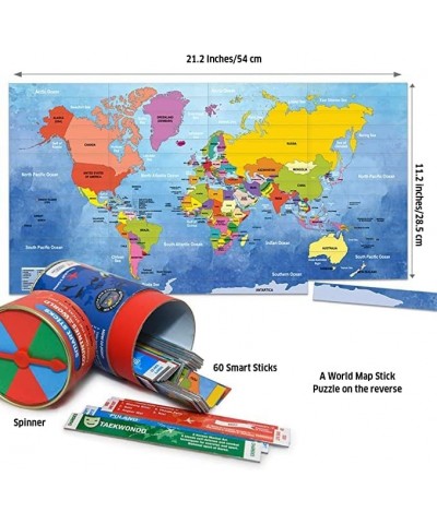 Geography Board Game - Countries of The World - Smart Sticks Game - Trivia Card Game for Family Activities - Great Gift for K...