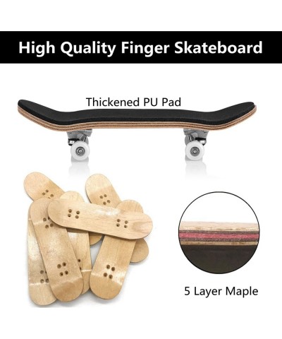 Complete Fingerboard 5 Layered Maple Wood Professional Mini Fingerboards Toy Wooden Fingerboard with Upgraded Components Redu...