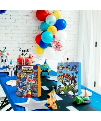 16Pcs The Trans_formers Rescue Bots Party Favor Bags Trans_formers Rescue Bots Birthday Paper Gift Bags with Handles for The ...