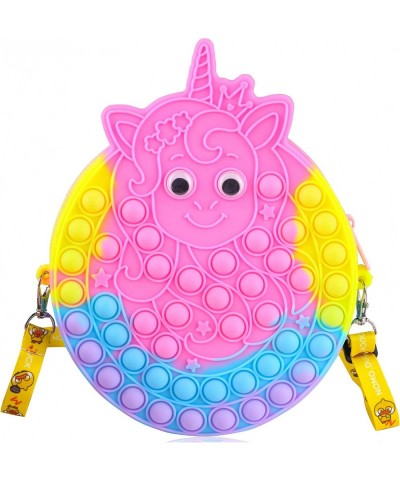 Pop Bag Purse for Girl Bag Gift Bags Hangdbag Wallet for Kid Year Old Teenage Girls Gifts Pink Princess $17.66 Plush Purses