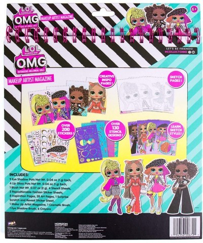 LOL OMG Make-Up Artist Magazine DIY Craft Kit Design with Crayons Stickers & More.Create Fashionable Looks Using Over 130 Ste...