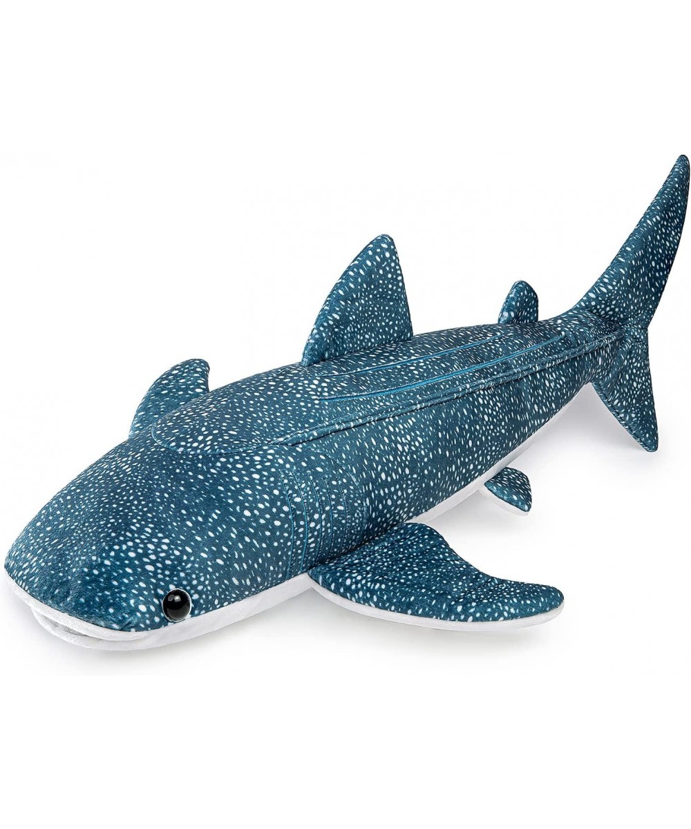 Great Whale Shark Plush - Lifelike 20.5" Blue Texture Whale Shark Stuffed Animal Toys Soft Ocean Sharks Plush Toy Gift Collec...