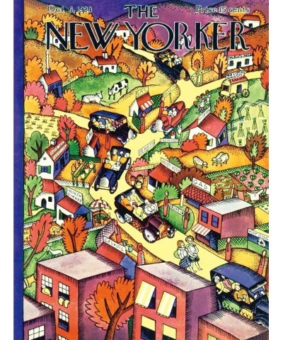 New Yorker Autumn Excursion - 1000 Piece Jigsaw Puzzle $43.34 Jigsaw Puzzles