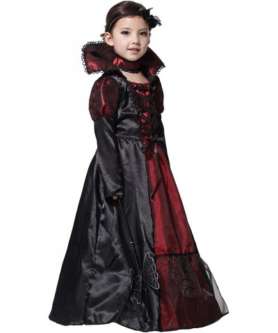 Vampire Costume for Girls Kids Halloween Costumes Role Playing Dress Up Party Cosplay Clothing $39.23 Kids' Costumes