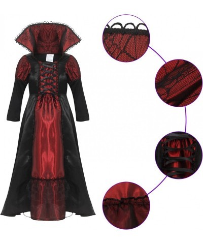 Vampire Costume for Girls Kids Halloween Costumes Role Playing Dress Up Party Cosplay Clothing $39.23 Kids' Costumes