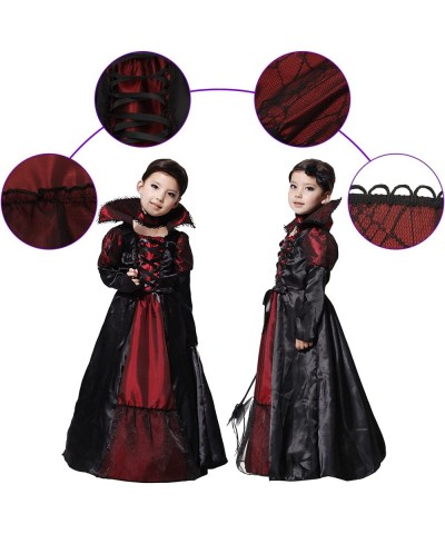 Vampire Costume for Girls Kids Halloween Costumes Role Playing Dress Up Party Cosplay Clothing $39.23 Kids' Costumes