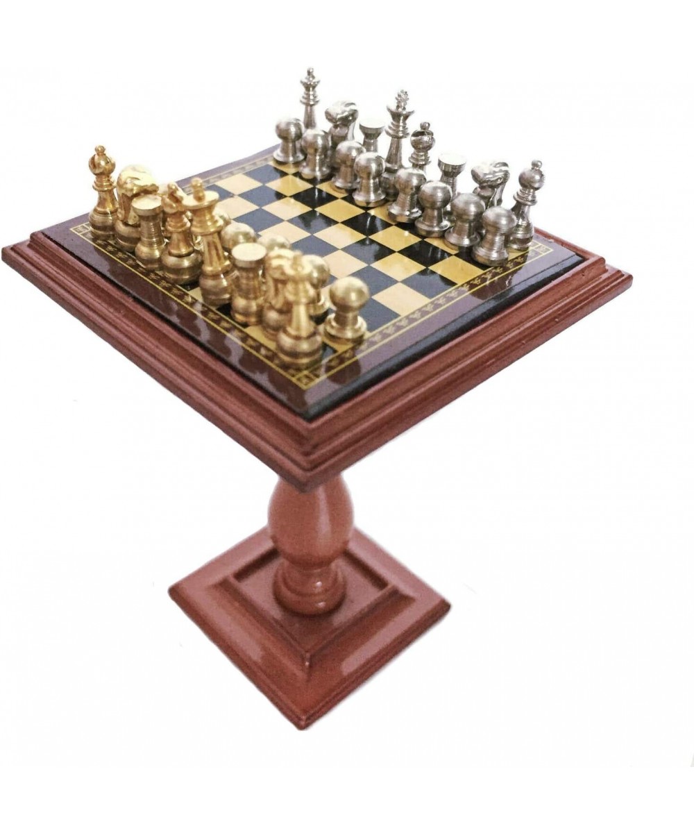 Miniature Chess Set and Table Magnet Chess Pieces 1:12 Dollhouse Accessories $38.39 Dollhouse Accessories