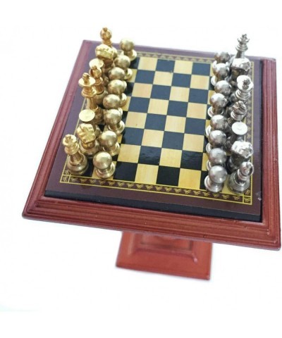 Miniature Chess Set and Table Magnet Chess Pieces 1:12 Dollhouse Accessories $38.39 Dollhouse Accessories