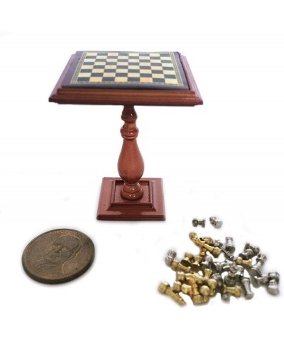 Miniature Chess Set and Table Magnet Chess Pieces 1:12 Dollhouse Accessories $38.39 Dollhouse Accessories