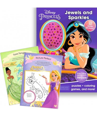 Disney Princess Coloring Book Set for Kids - Activities Stickers and Games - Featuring Disney Princess Frozen Moana and Raya ...