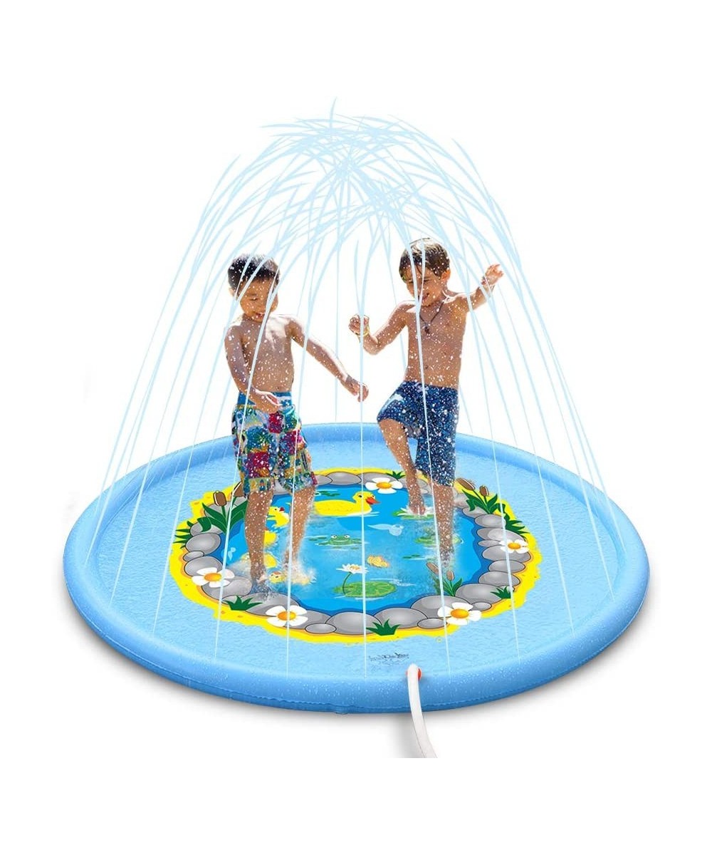 Sprinkle and Splash Play Mat 68 Inches Duck Wading Pool Pad Durable Sprinkler Pad Outdoor Water Sprinkler Toys for Kids $37.5...