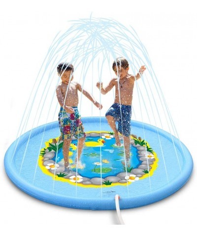 Sprinkle and Splash Play Mat 68 Inches Duck Wading Pool Pad Durable Sprinkler Pad Outdoor Water Sprinkler Toys for Kids $37.5...