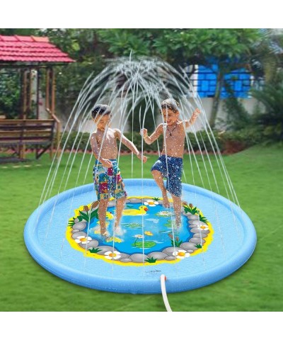 Sprinkle and Splash Play Mat 68 Inches Duck Wading Pool Pad Durable Sprinkler Pad Outdoor Water Sprinkler Toys for Kids $37.5...