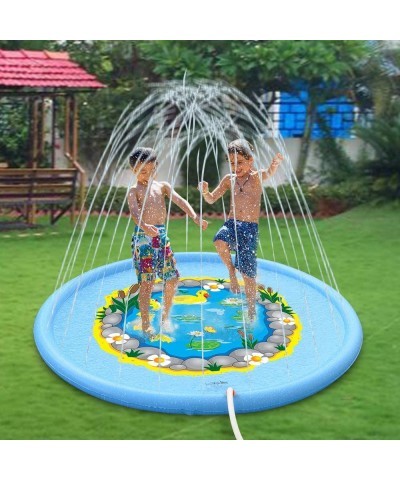 Sprinkle and Splash Play Mat 68 Inches Duck Wading Pool Pad Durable Sprinkler Pad Outdoor Water Sprinkler Toys for Kids $37.5...