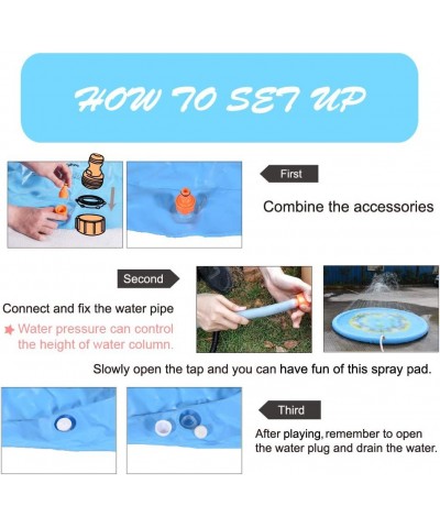 Sprinkle and Splash Play Mat 68 Inches Duck Wading Pool Pad Durable Sprinkler Pad Outdoor Water Sprinkler Toys for Kids $37.5...