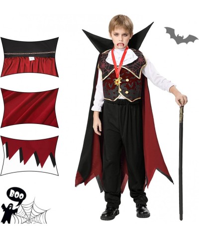 Halloween Gothic Vampire Costume Deluxe Set for Boys Kids Dracula Costume for Halloween Dress Up Party $33.60 Kids' Costumes