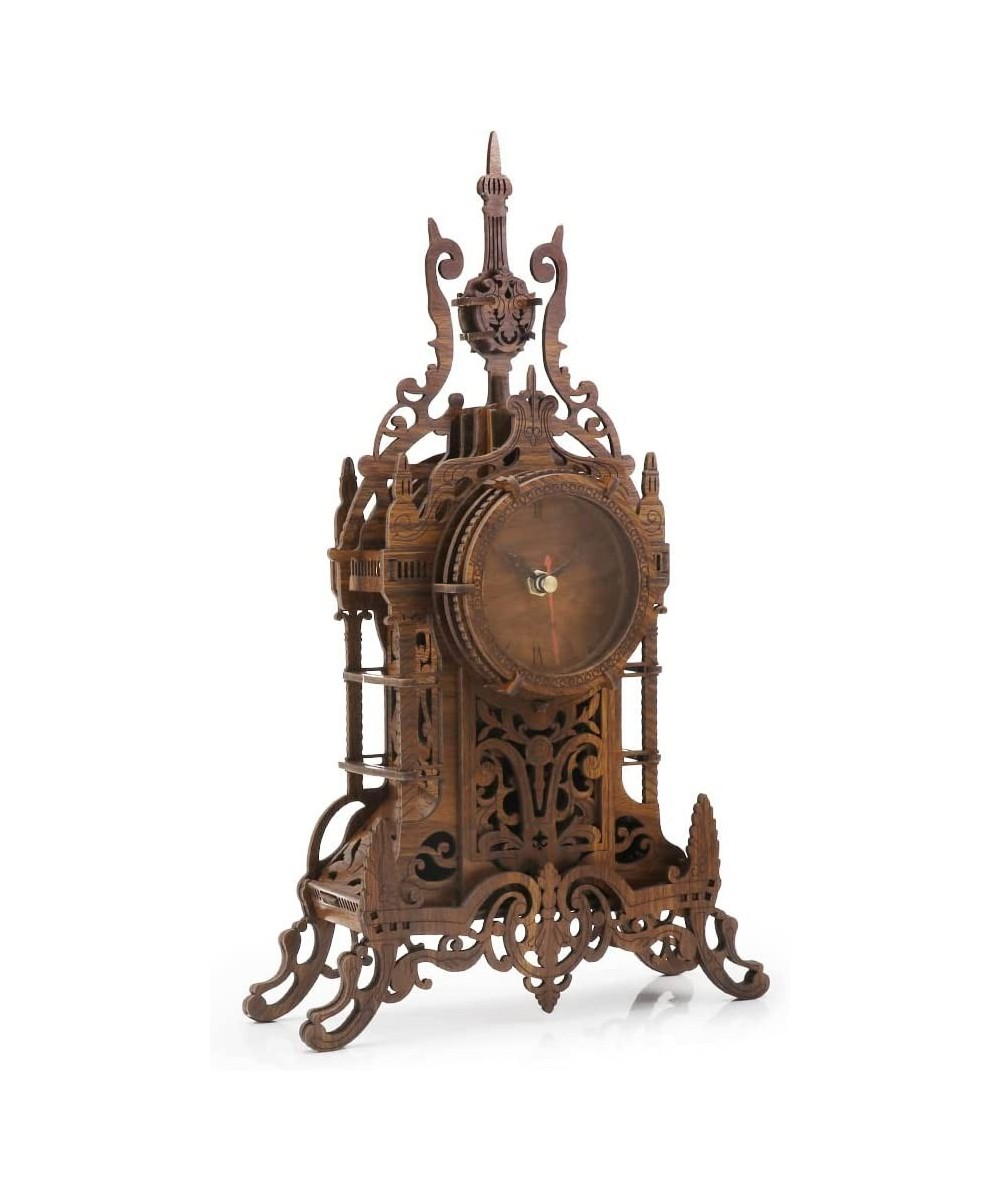 3D Wooden Puzzle Clock Model Kits Wood Puzzle Clock for Adults - Tower Clock 47pcs Jigsaw Laser Cut Puzzle $50.57 3-D Puzzles