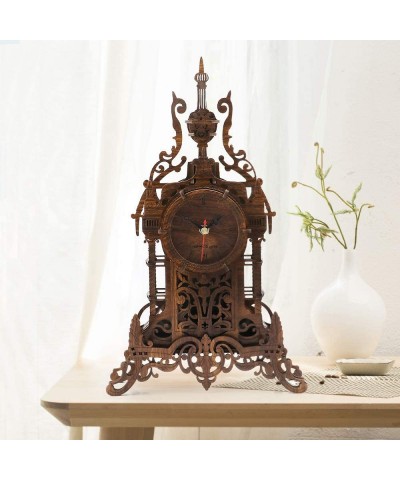 3D Wooden Puzzle Clock Model Kits Wood Puzzle Clock for Adults - Tower Clock 47pcs Jigsaw Laser Cut Puzzle $50.57 3-D Puzzles