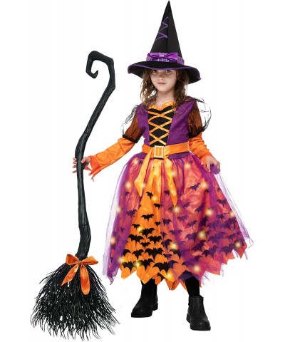 Halloween Child light up polka dots witch tutu costume for girl dress up (Medium (8-10yr)) $18.78 Kids' Costumes