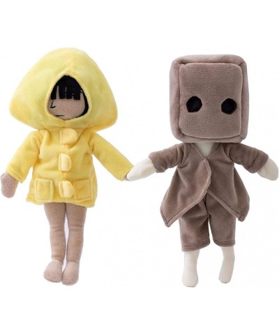 2pcs Little Nightmares 2 Plush 11.8 Little Nightmares Plush Toy Six and Mono Edition Stuffed Yellow Raincoat Plush Cute Dol $...