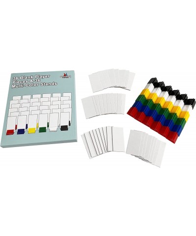 36 Blank Board Game Stand Up Player Pieces with Multi-Color Card Stands Board Game Accessories $20.70 Game Accessories