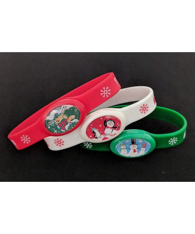 Set of 3 LED Light Up Christmas Silicone Bracelets $22.56 Kids' Dress-Up Accessories