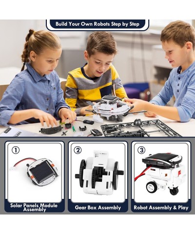 STEM Projects for Kids Ages 8-12 Learning & Education Toys 6 in 1 Solar Robot Building Kits for Kids Science Kit Space Toys C...