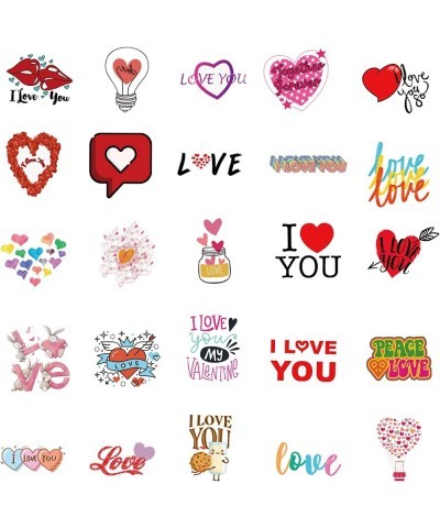 Valentine's Day Stickers for Water Bottles Big 50 Pack Cute Stickers for Kids Teens Girls Adults Perfect for Waterbottle Lapt...