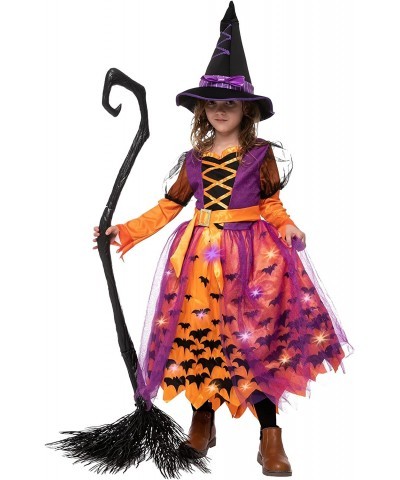 Halloween Child light up polka dots witch tutu costume for girl dress up (Medium (8-10yr)) $18.78 Kids' Costumes