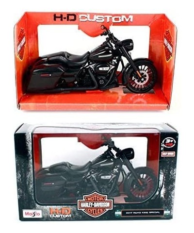 2017 Harley Davidson King Road Special Black Motorcycle Model 1/12 32336 Toy $29.97 Play Figure Vehicles