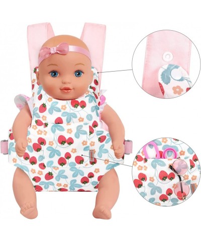 Baby Doll Carrier Stuffed Animal Carrier for Girls Doll Accessory Adjustable Straps for 12 to 24 inch Reborn Baby Dolls - Pin...