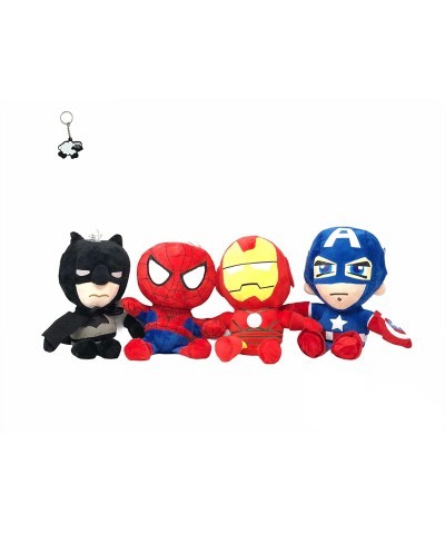 Superhero Plush Toys Set - Each 11 Inches 4 Pieces Superhero Plush Figures Set - Best Superhero Figures Bundle Comes with Key...