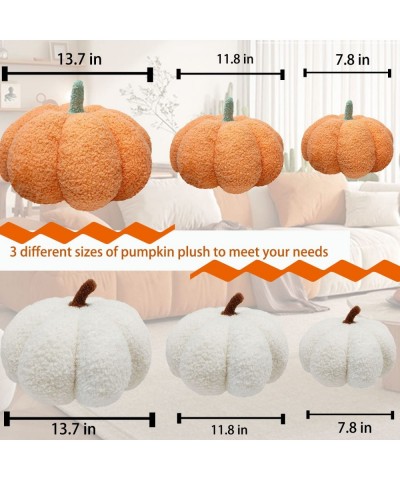 Pumpkin Pillow Plush Plush Stuffed Pumpkin Plush Toy Soft Decorative Throw Pillow Thanksgiving Christmas Pumpkin Plush Decor ...