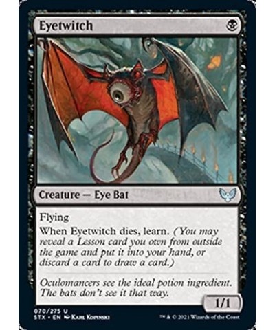 Magic: The Gathering - Eyetwitch (070) - Strixhaven: School of Mages $10.73 Trading Cards & Accessories