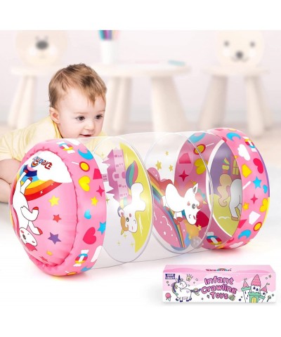 Crawling Toys for Baby Infant Roller Toy with Music LED Light and Unicorn Pattern Learning to Climb Toy for Tummy Time Babies...