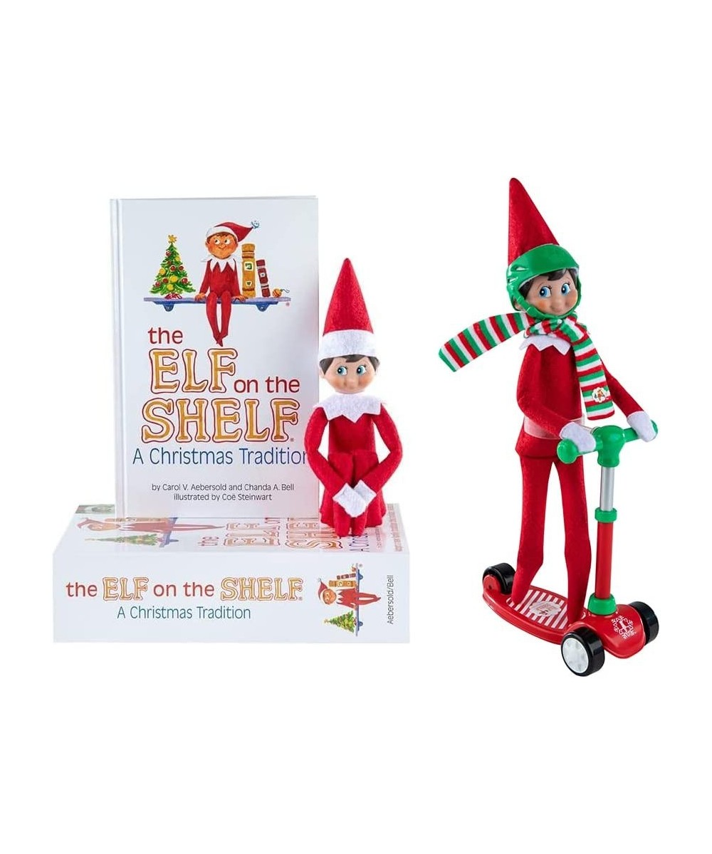 Elf on The Shelf Scout Boy (Blue Eyed Boy) with Elves at Play Stand-N-Scoot $71.95 Stuffed Animals & Teddy Bears