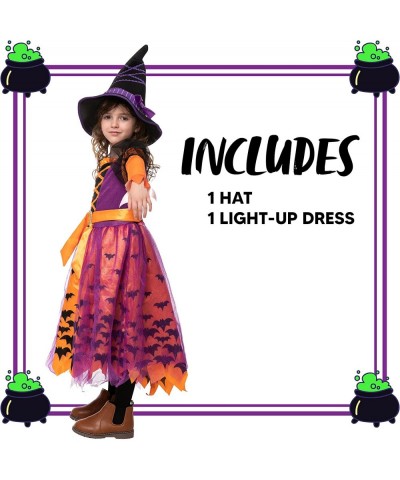 Halloween Child light up polka dots witch tutu costume for girl dress up (Medium (8-10yr)) $18.78 Kids' Costumes