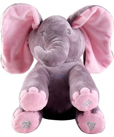 Kaia Baby Animated Stuffed Plush Singing Peek A Boo Elephant Interactive Musical Peek-a-Boo for Toddlers with Moving Ears Ado...