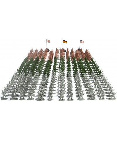 Army Men Play Bucket-Soldiers of WWII-Over 300 Piece Set $19.94 Action Figures