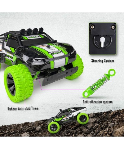 RC Car 1:16 Scale Remote Control Car Off Road 18 KM/H with Two Rechargeable Batteries for 40+ Min Play Fast RC Monster Vehicl...