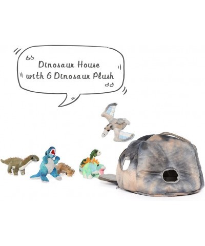 Dinosaur House with 6 Plush Dinosaurs Stuffed Animal Great Set Toy Childrens Day Gift for Boys and Girls 7.8 inch $43.26 Stuf...