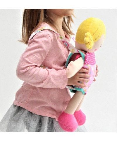 Patchwork Pink Doll Front Carrier with Straps $22.94 Doll Accessories