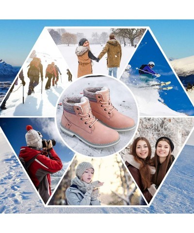 Womens Hiking Boots Anti-slip Snow Boots Water Resistant Warm Winter Shoes for Work Outdoor $51.86 Kids' Party Decorations