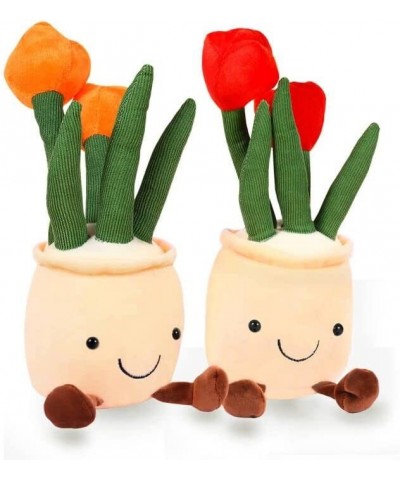 2-Pack Tulip Plant Plush Toys Succulent Stuffed Plant Pillow Home Living Room Decoration for Kids Boys Girl Gift $29.78 Kids'...