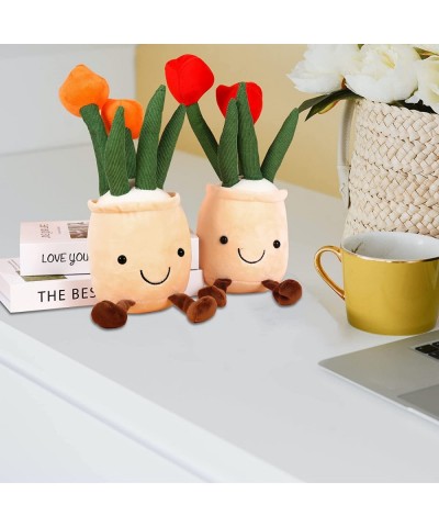 2-Pack Tulip Plant Plush Toys Succulent Stuffed Plant Pillow Home Living Room Decoration for Kids Boys Girl Gift $29.78 Kids'...