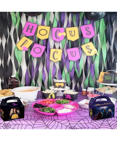 12Pcs Hocus Witch Pocus Birthday Party Supplies Kids Party Treat Boxes Candy Gift Bags Party Favors for Halloween Theme Party...