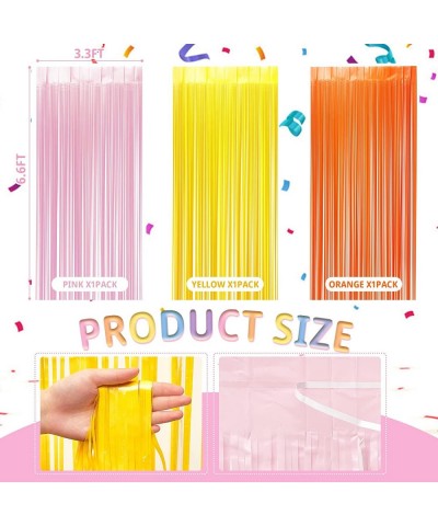 3 Pack Groovy Foil Fringe Curtain Groovy Photo Booth Foil Curtain Backdrop Boho Party Decorations Groovy Party Decorations (3...