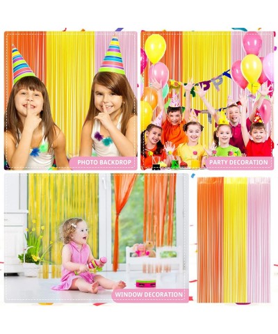 3 Pack Groovy Foil Fringe Curtain Groovy Photo Booth Foil Curtain Backdrop Boho Party Decorations Groovy Party Decorations (3...